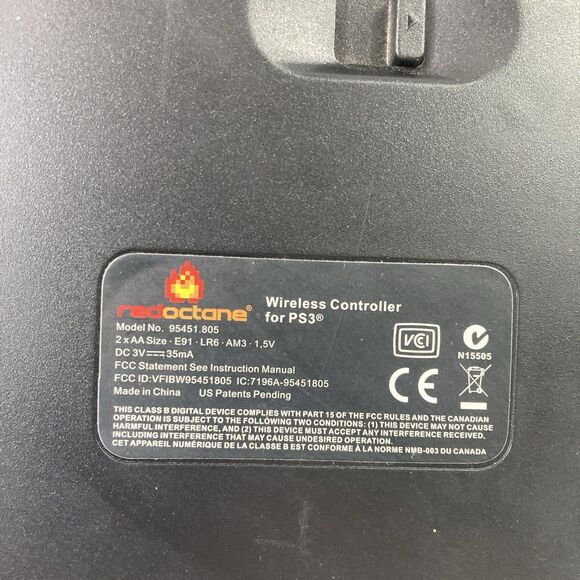 RedOctane GuitarHero PS3 Wireless Sunburst (95457805) 95451.805 Strap/Battery Co - Picture 9 of 10